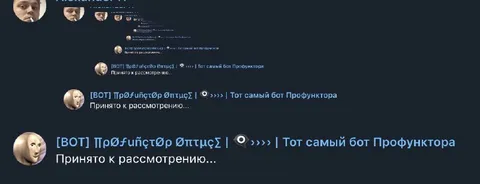 Бот Профунктора принял к рассмотрению