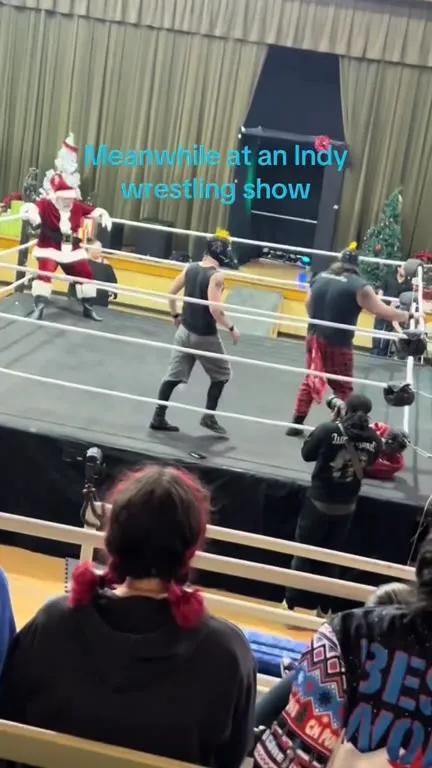 Meanwhile at an Indy Wrestling Show