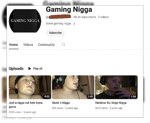 Gaming Nigga YouTube Channel