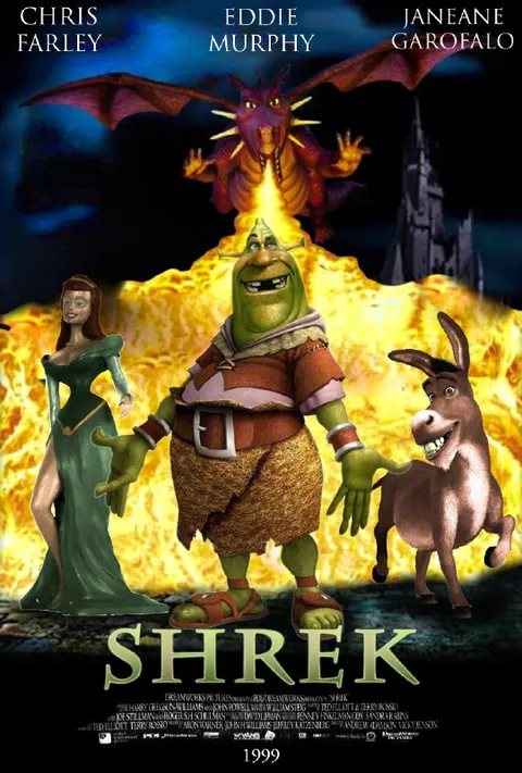 Shrek Dragon Movie Poster