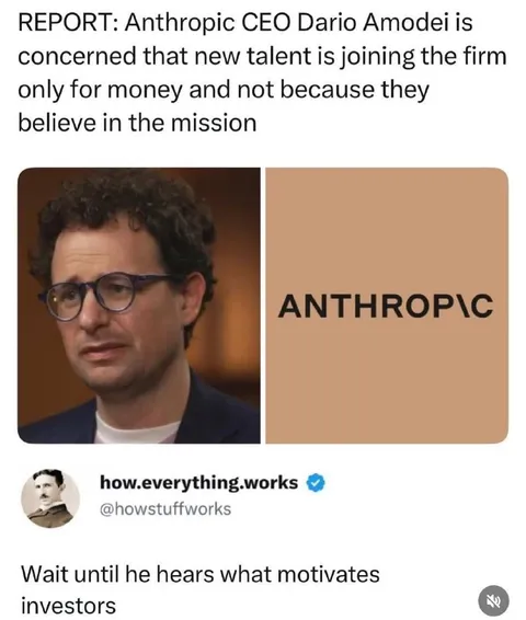Anthropic CEO Learns Investor Motivation