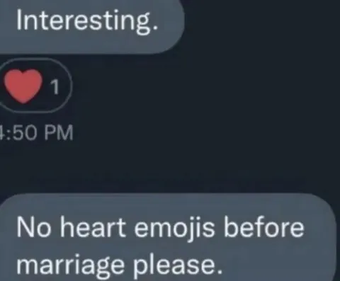 No Heart Emojis Before Marriage