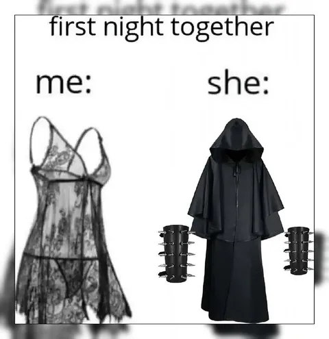 First Night Together Outfit Contrast