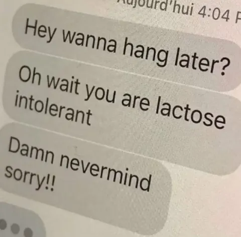 Lactose Intolerant Hang Later