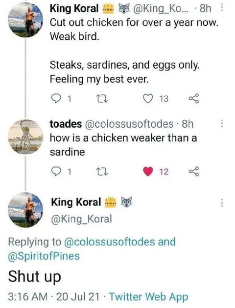 Chicken Is a Weak Bird