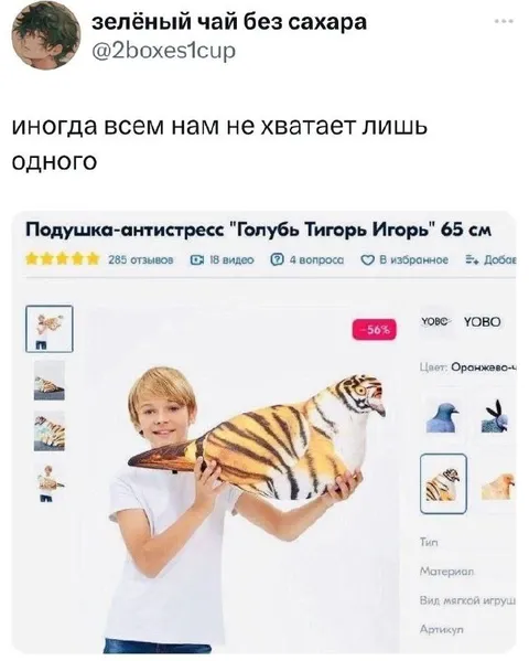 Подушка Голубь Тигорь Игорь