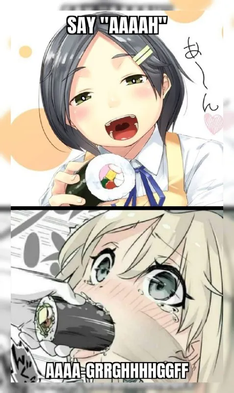 Anime Sushi Scream Reaction