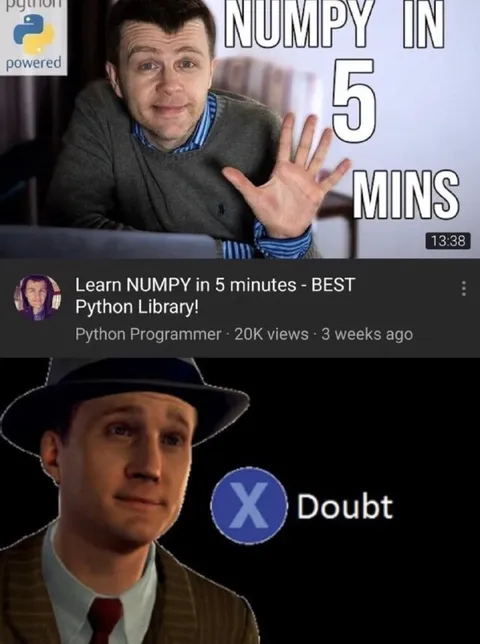 Numpy in 5 Minutes Doubt