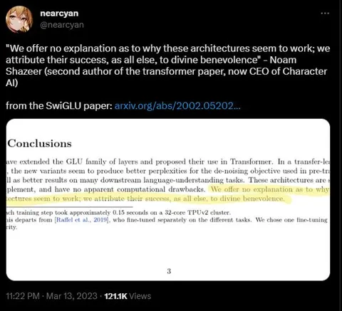 Divine Benevolence Explains SwiGLU