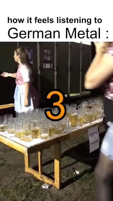 German Metal Beer Glass Rampage
