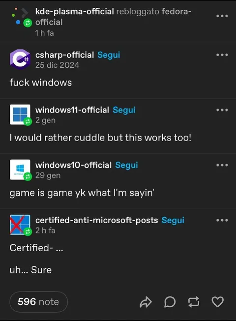 Certified Anti-Microsoft Posts