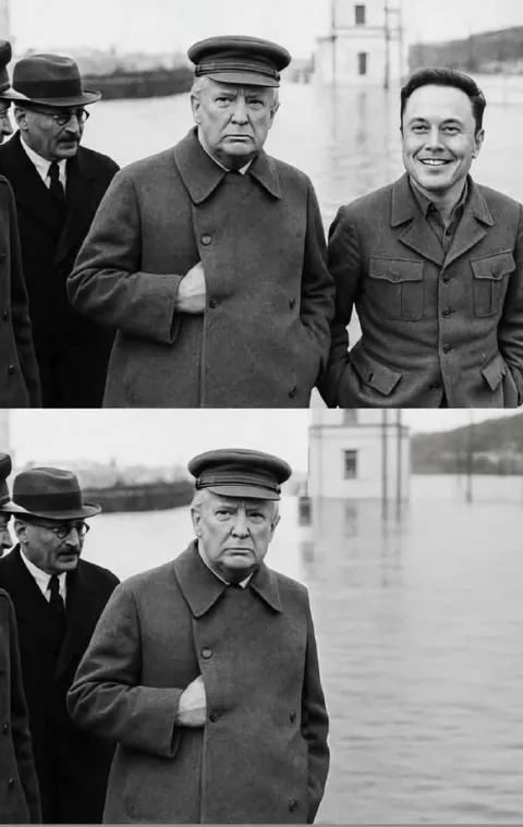Маск исчез с фотографии