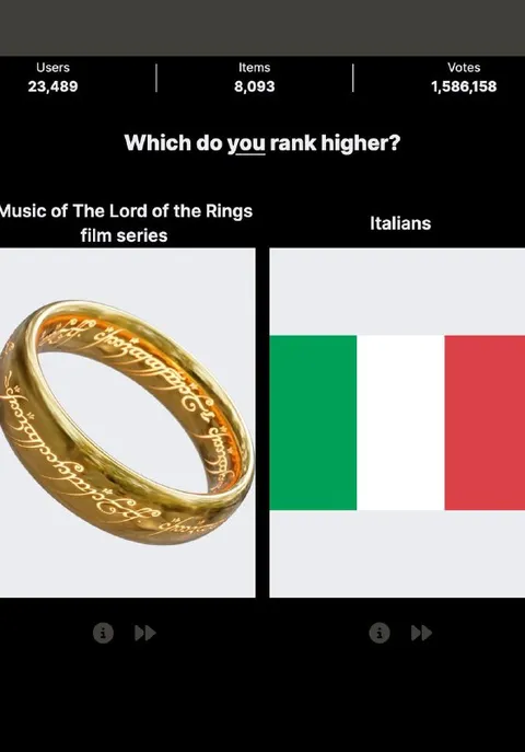 Lord of the Rings or Italians