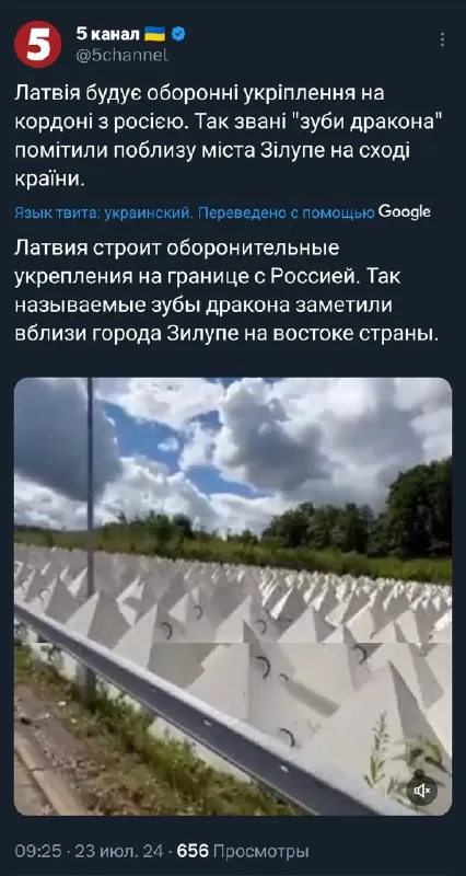 Зубы дракона в Латвии