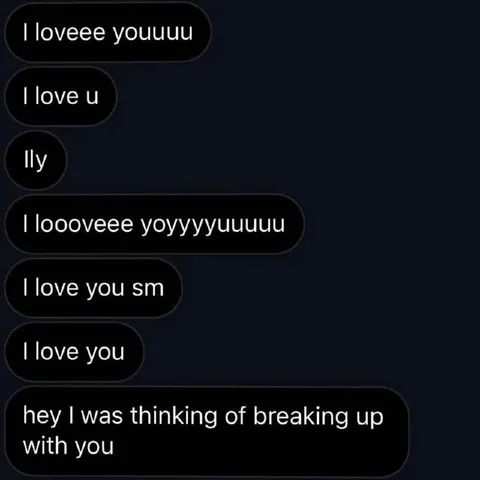 I Love You Breakup Text