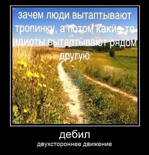 Дебил и двухстороннее движение