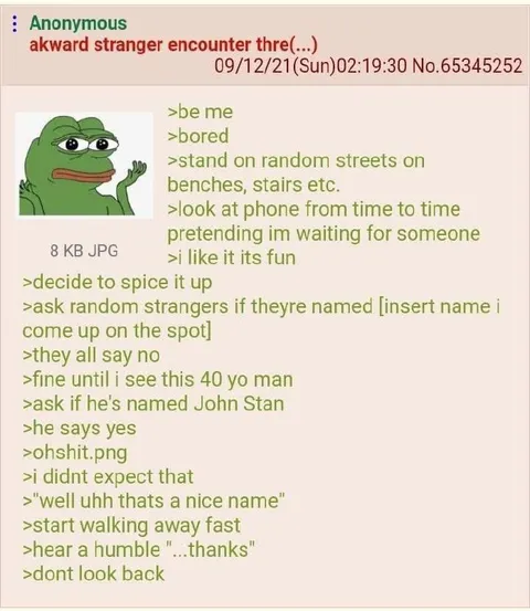 The John Stan Encounter