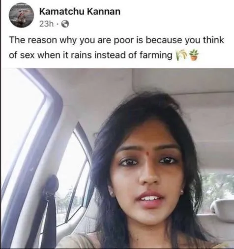 Poor Because You Think of Sex
