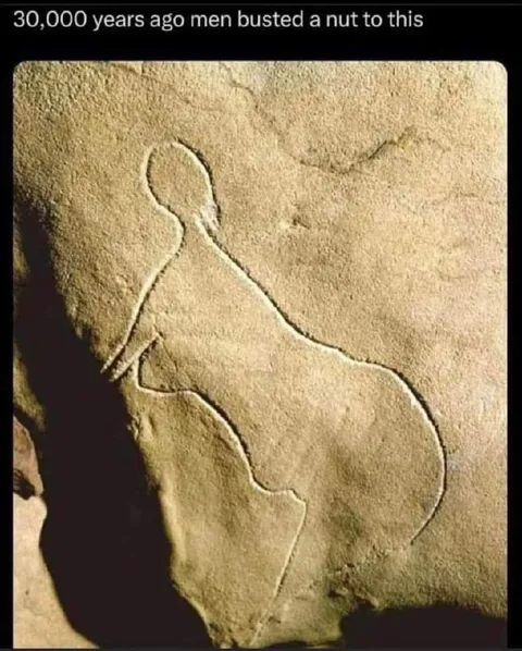 30,000 Years Ago Men Busted a Nut
