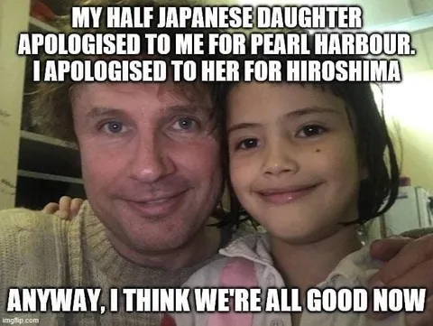 Half Japanese Daughter Apology