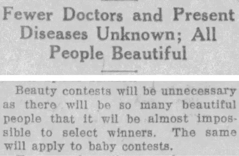 1923 Predictions About Beauty
