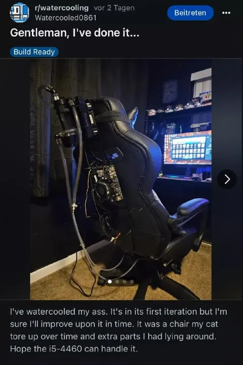 Water-Cooled Gaming Chair