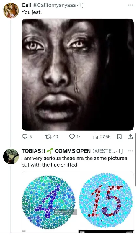 Same Pictures, Hue Shifted