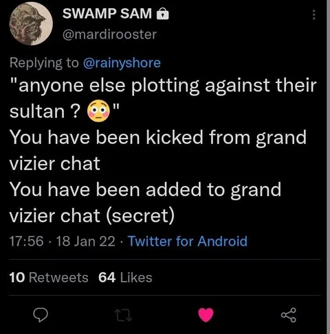 Secret Grand Vizier Chat