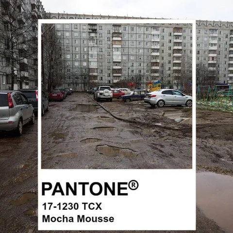 Pantone Mocha Mousse Courtyard