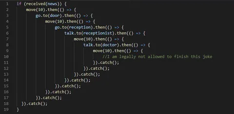 Endless JavaScript Callback Joke