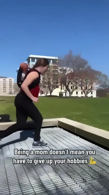 Mom Does Parkour With a Baby