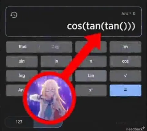Calculator Deer Girl Dance