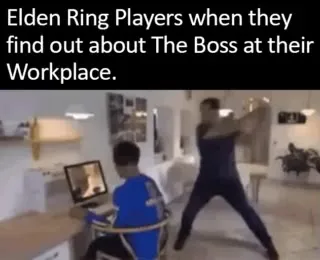 Elden Ring Boss at Work