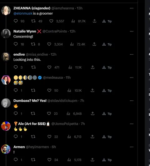 Twitter Groomer Accusation Thread