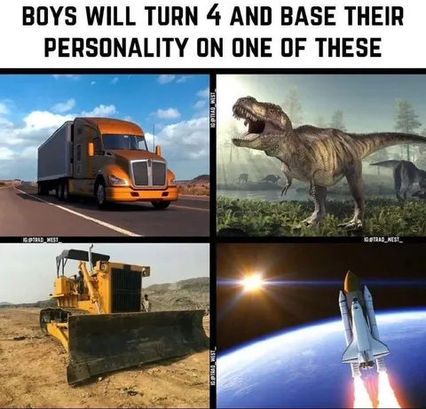 Boys Turn Four Personality Vehicles