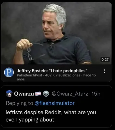 Jeffrey Epstein Hypocrisy Screenshot