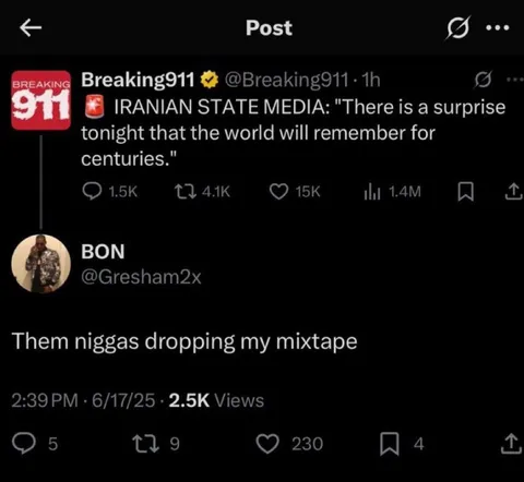 Iranian Surprise Mixtape Drop