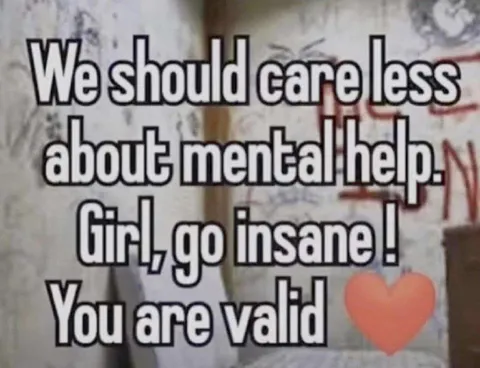 Girl, Go Insane You Are Valid