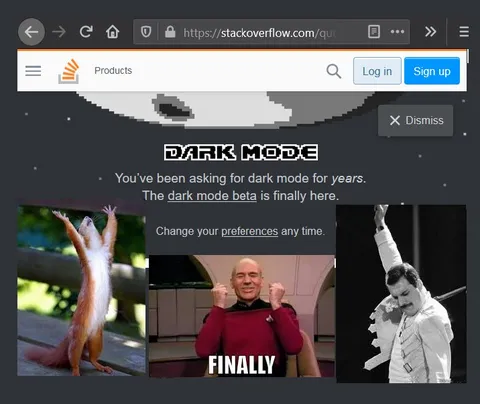 Dark Mode Finally Arrives