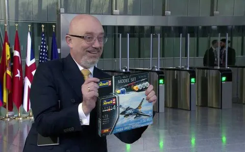 Diplomat Presents Model Fighter Jet