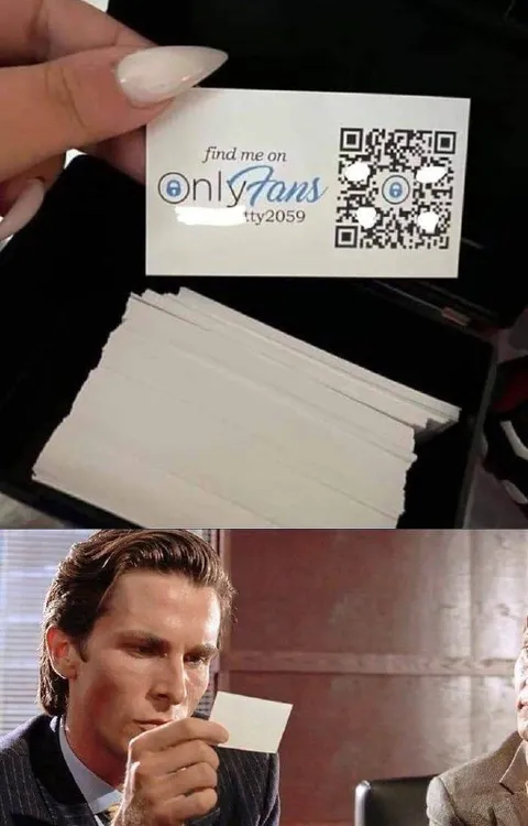 OnlyFans Business Card Reaction