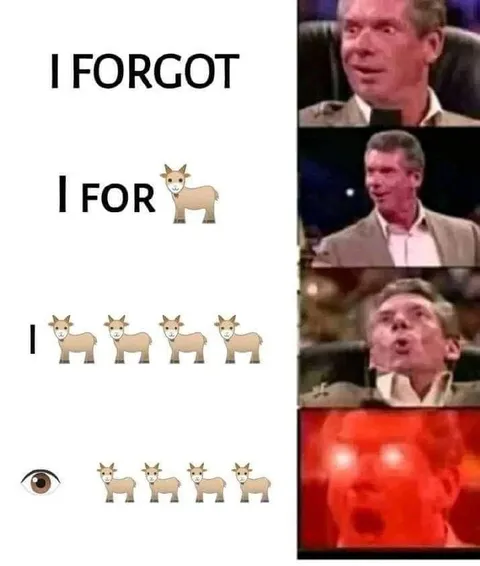 I Forgot Goat Emoji Pun