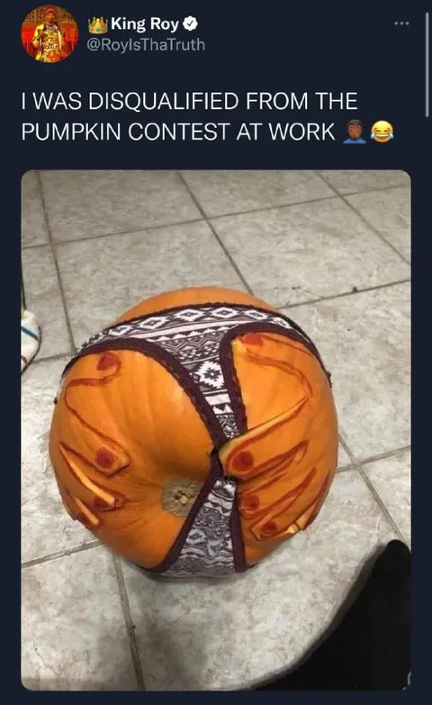 Disqualified Pumpkin Contest