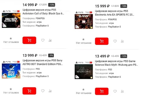 Игры для PS5 по цене консоли