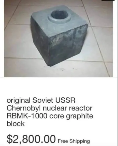 Chernobyl Reactor Core for Sale