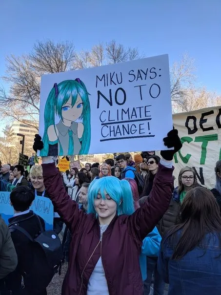 Miku Says No to Climate Change