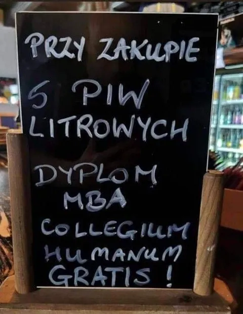 Dyplom MBA za pięć piw