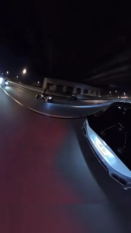 Bikers Versus Twin Turbo V6