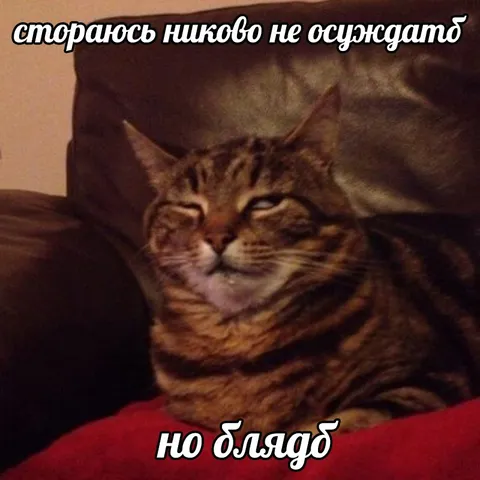 Стараюсь никого не осуждать