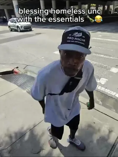 Blessing Homeless Unc With Essentials